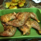 Oven roasted chicken legs
