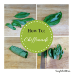 How to: Chiffonade