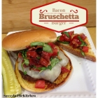 Bacon Bruschetta Burgers with Mozzarella
