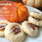 Pumpkin Pie Cookies with Cream Cheese Glaze {Frugal Friday}
