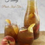 Lavender Honey Peach Iced Tea - #CookoutWeek