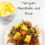 Super Easy Slow Cooker Teriyaki Meatballs and Rice