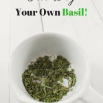 How To Air Dry Basil