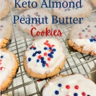 4th of July Keto Almond Peanut Butter Cookies