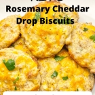 Keto Rosemary Cheddar Drop Biscuits