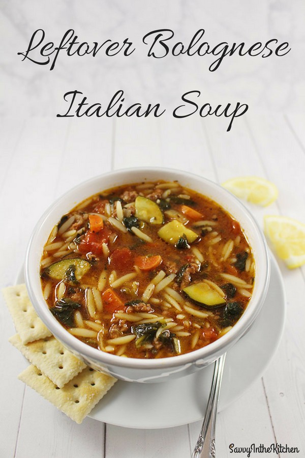 Leftover Bolognese Italian Soup