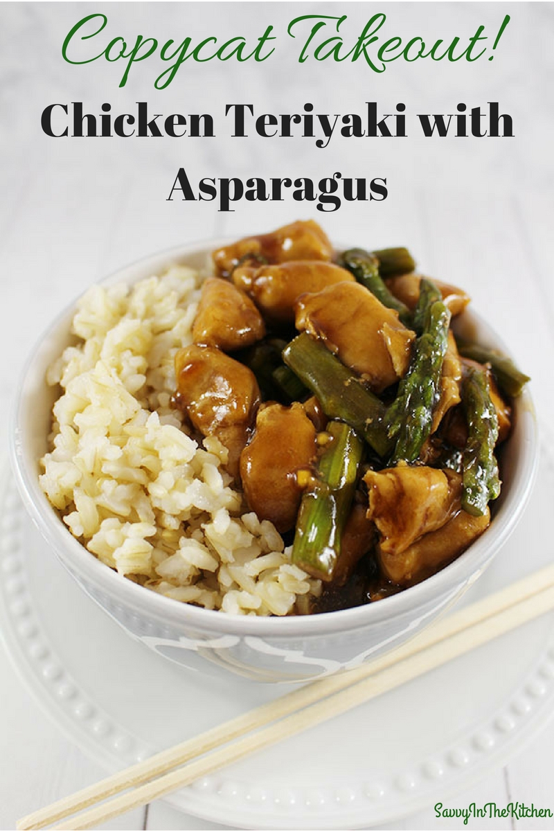 Copycat Takeout Chicken Teriyaki with Asparagus