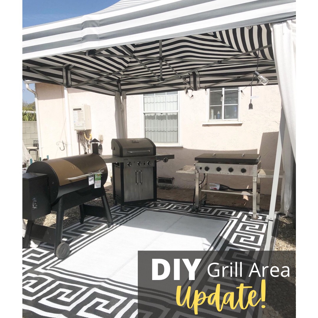 DIY Outdoor Grill Area Update